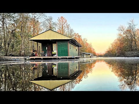 Cooking Gumbo at the Houseboat! Hunting Nutria and Running Jug Lines!