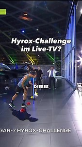 Cold start into a 4-minute 185 pulse ❤️ LIVE TV challenge - at least I’ve completed the first training for my second @hyroxger - anyway it was fun & a strong performance of you @christianbaier.official 🥵 @servustv.sport hangar7 #hyrox thx 🗣️ @imkesalander | Michael Strasser