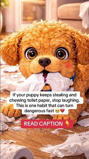 your puppy keeps chewing toilet paper stop laughing. This is one habit that can turn dangerous fast.