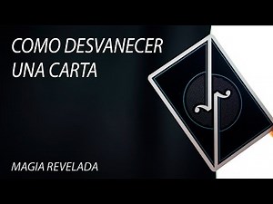 Como hacer desaparecer una carta - Truco de magia fácil y visual explicado en 1 minuto!
