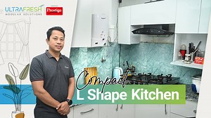 22 reactions | Check out this sleek and space-efficient L-shape kitchen design that seamlessly combines style and functionality. Cooking just got a whole lot more fabulous! ️ #ThisIsFresh #Ultrafresh #KitchenInspiration #CompactDesign #kitchenideas2023 #kitcheninspiration #interiordesign #interiorandhome #interiors #designinspiration | Ultrafresh Modular Solutions | Facebook