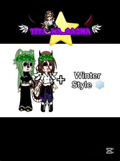 💫// New winter style W/@Love_Titasha ❤️🎀 #gacha #gachalife #gachaclub #animation #meme