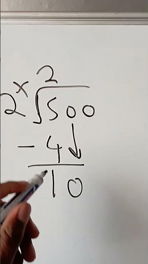 500 divide by 2 using the long division method
