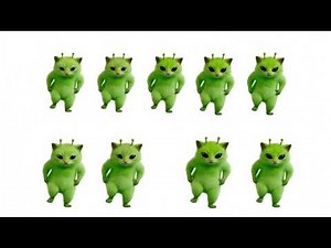 [WARNING: BRAINWASHING] The Green Alien Cat Dance You Can't Stop Watching! 👽🐱 | Meme BGM