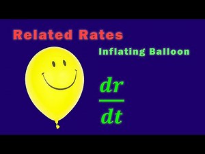 Related Rates: Inflating Spherical Balloon using Calculus