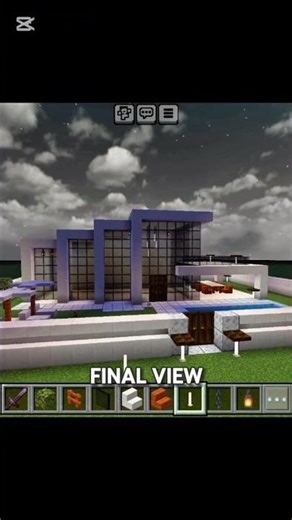 Minecraft Luxury House 🏡 Full Tutorial in Video #housebuild #viralshorts #shorts