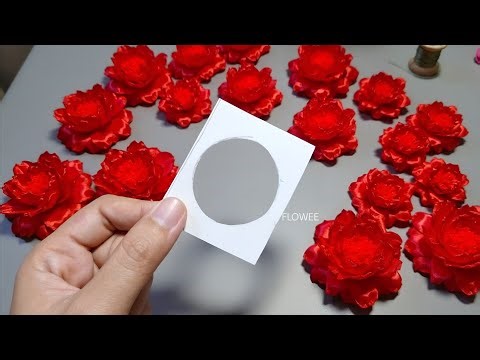 NEW TRICK 🤯 I Found a New Way to Make Ribbon Flowers… So Easy! 😳 (Beginner DIY)