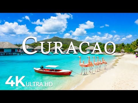 FLYING OVER CURACAO (4K UHD) – Soothing Music Along With Beautiful Nature Video - 4K Video UHD #5