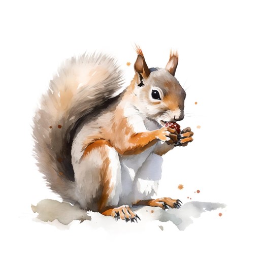 4X Squirrel Sticker Set Watercolor Car Stickers Forest Animals Autumn Decoration Vinyl Waterproof Laptop Nature - Etsy