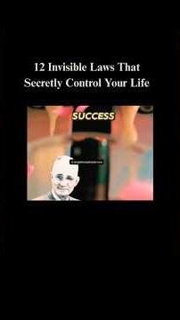 12 hidden laws that can change your life. Which one surprised you most? 👇 #Mindset #Growth