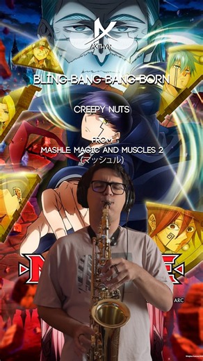 @creepy_nuts - Bling-Bang-Bang-Born | Mashle Season 2 OP (Piano & Sax Cover) 🎷 #shorts