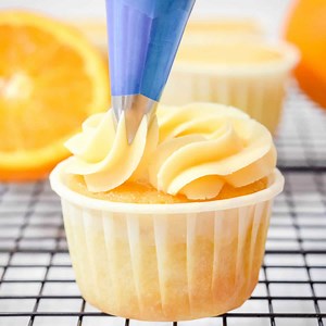 Easy Orange Buttercream Frosting with Orange Extract - Sweet Mouth Joy