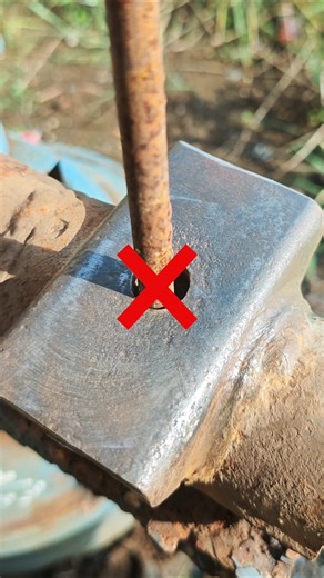 The right technique to patch perforated iron perfectly. #viral #welding #tips #fb