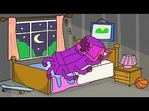 Numberblocks 8 sleeping on the Bed but bedwetting l Numberblocks fanmade coloring story