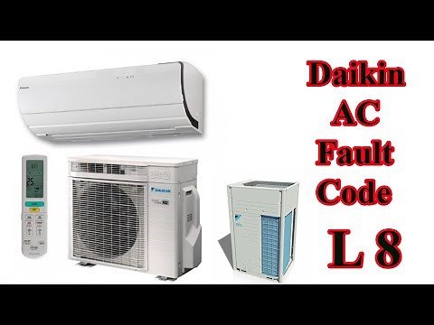How to solve daikin air conditioner fault code L8?