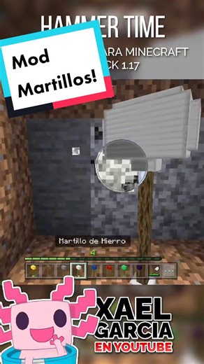 Martillos en Minecraft: Mod Hammer Time para Bedrock
