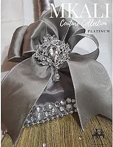 Mkali 36" Wedding Jumping Broom for Jumping the Broom Ceremony (Platinum)