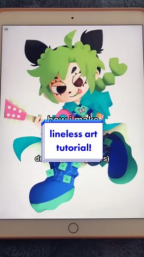 lineless art tutorial! 🌈 #artistsoftiktok #howtodraw #arttutorial #jjba #fypシ