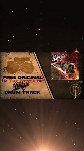 The Darkness Style Rock Drum Track 🔥 100 BPM | Free Download