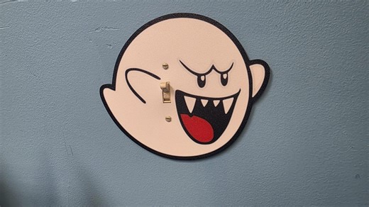 Boo Ghost. Mario Bros. Light Switch Cover Video Game Decor (larger Than Other Sellers) - Etsy Australia