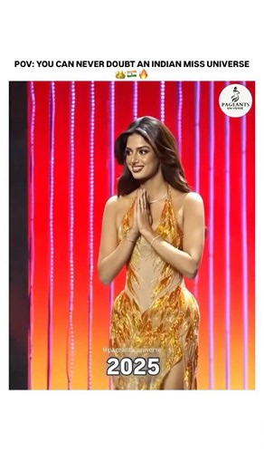 NEVER UNDERESTIMATE AN INDIAN MISS UNIVERSE 👑🇮🇳🔥 #harnaazsandhu #missuniverse #womenempowerment