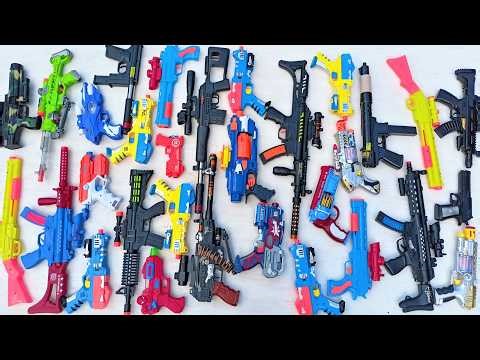 Tembak Plastik Nerfgun Seperti Watergun, Soft Bullet, Sniper, Ak47, M16, Machine Gun, Nerf 309