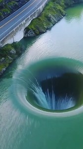 Yes, this may look like a portal to another dimension, but it's really the Morning Glory Spillway, located at the Monticello Dam in Northern California. The spillway helps manage high waters and prevents flooding. But don't expect to see this spiraling sight on every drive-by, as excess water in California is a sight not often seen. #TastemadeMeDoIt via 🎥@thetravellingnomads | Tastemade Travel