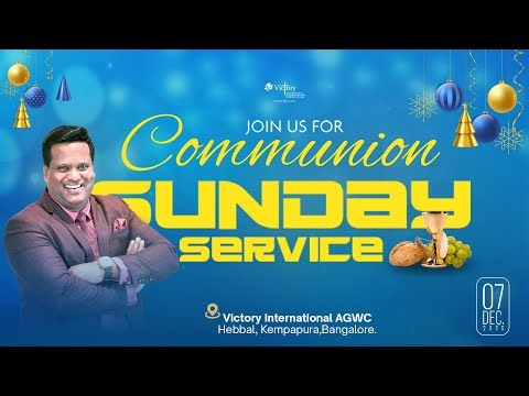 🔴 🅻🅸🆅🅴 7th Dec 2025 | Holy Communion Sunday 2nd Service | Rev. Dr. Ravi Mani
