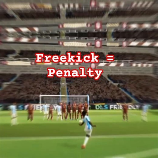 DLS25_ Mbappe Free-kick🤯= Penalty🔥#dls #footballgaming #freekick #goaledit #mbappe