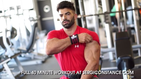 Sergi Constance - How get a shredded chest & triceps workout