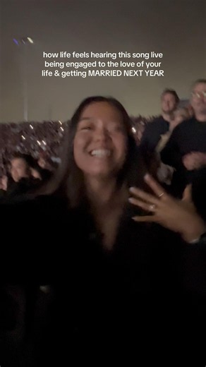 Marry You by Bruno Mars while engaged was surreal💍 #brunomars #engaged #bride #marryyou #concert