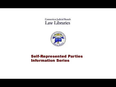 Self-Represented Parties Information Series: Filling Out and Filing an Appearance Form