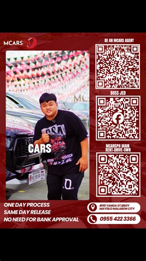 MCARS PH RENT-DRIVE-OWN on Instagram: "Sa Mga Nais magkaroon o Bumili ng sasakyan Si Mcars na Bahala sayo We Sell Any Kind of Vehicle We Offer Rent To Own for your Dream Car 💯Great Deals and Very Easy Process Only ✔️1 Day Process and Same Day Release ✔️No need Bank Approval ✔️No Paper work Hassle ✔️We can Approve Clients with Cmap and Replevin Case ✔️Extremely Fast And Legit Transaction We Can Deliver Basta mapatunayan mo lang na Lehitimo ka sa Address mo at Capable ka magbayad ng Monthly Payme