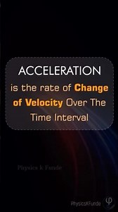 Understanding ACCELERATION 🚀Rate of change in velocity. #physics #acceleration #motion #education
