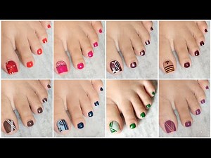 Pretty Foot nail art ideas 2025 | DIY toe nail designs huge compilation | Nail Delights 💅