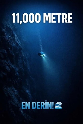 Mariana Çukuru - 11,000 Metre Derin! 🌊 #shorts