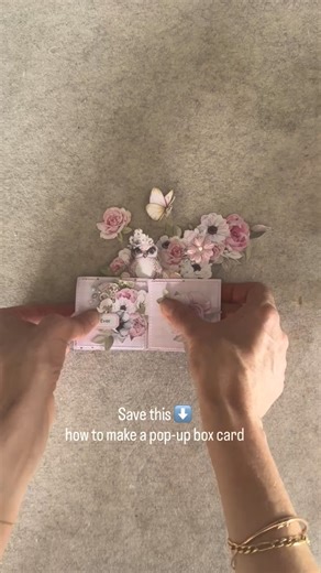 How to make a pop-up box card 💗 save this now! You can buy the dies and papers on our website - link is in bio 🔗 Follow us for more tips and tutorials ✨ #diy #cardmaking #popupbox #crafting #tutorial | Uniquely Creative - Creative Kit Club