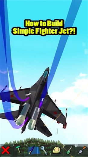 Roblox Build a Boat for Treasure How to Build Simple Fighter Jet? watch my tutorial #roblox #babft