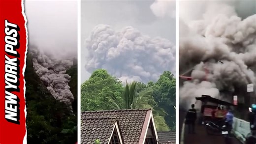 Indonesian Volcano Mount Semeru massive eruption forces evacuation