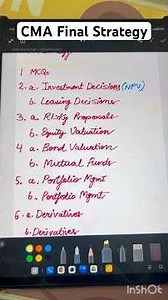 CMA Final Strategy SFM Exemption #cmapoint #cma #cmafinal #cmainter #exemption #sfm abc analysis