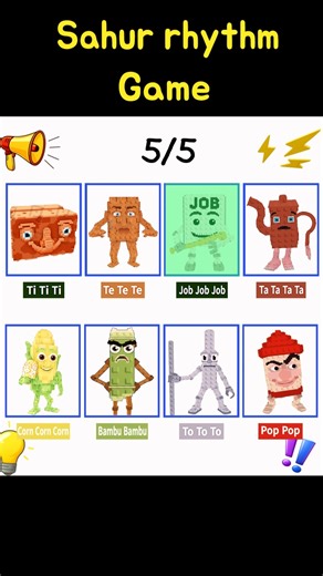 BRAINROT Rhythm Game (SAHUR) — Ti Ti Ti vs Te Te Te vs Job Job Job
