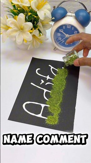 Cutest name writting #diy #diyart#artandcraft #nameart #artshorts #funny #youtube #shorts #fyp
