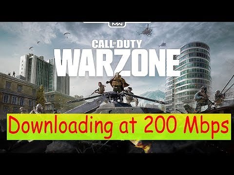 Downloading Call of Duty Warzone at 200 Mbps on PC 🔥