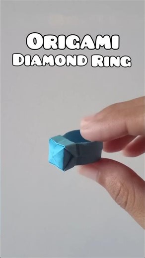 Easy Origami Diamond Ring - How to Make a Paper Ring#diy #origami #diamondring #ring #shorts