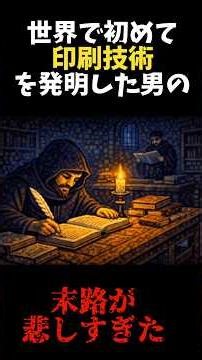 世界で初めて印刷技術を発明した男の人が悲しすぎた(歴史)#shorts #雑学