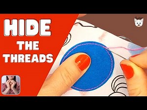 How to HIDE THREADS After Sewing Trick