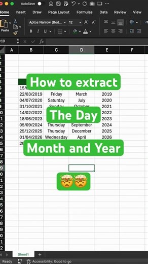 This date formatting trick saves hours #excel #timemanagement
