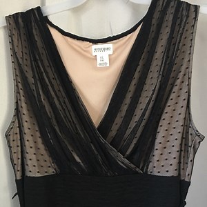 Formal Maternity Dress STRETCH Black and Sheer