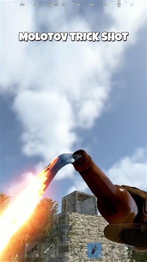 Molotov Trick Shot #rust #rustgame #rustclips