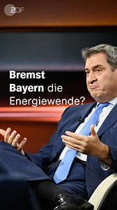 17 zu 534: mit diesen Zahlen zu Windrädern in Bayern und Nordrhein-Westfalen konfrontiert Markus Lanz CSU-Chef Markus Söder, der kontert. | ZDF heute